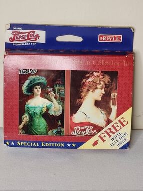 1997 Pepsi-Cola  Hoyle Decks of Playing Cards in Tin & Box